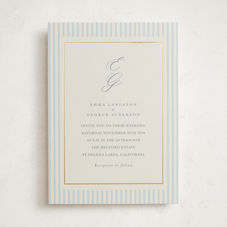 "Emma" - Wedding Invitations in Provincial by Angela Thompson - Front