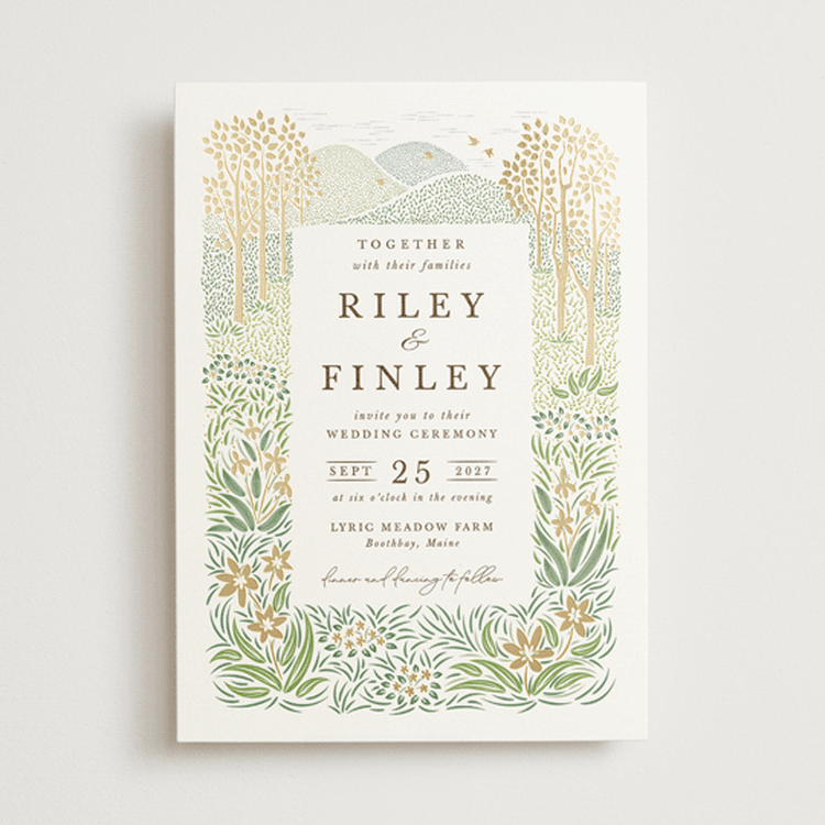 "In the country" - Wedding Invitations in Forest by Paper Sun Studio - Front