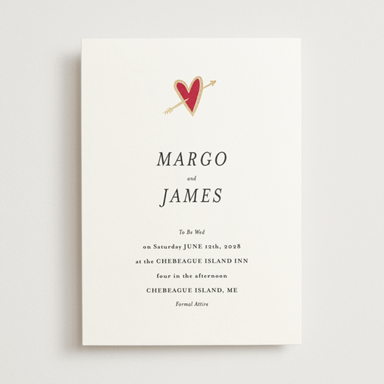 "Amore" - Wedding Invitations in Snow by Ani Somi - Front