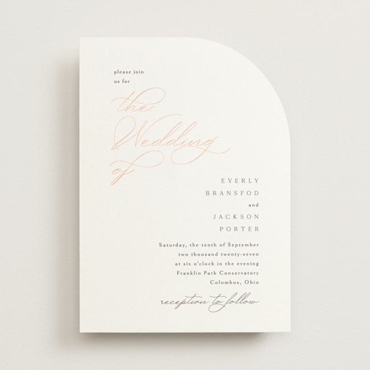 "Eternal" - Wedding Invitations in Snow by Kaydi Bishop - Front