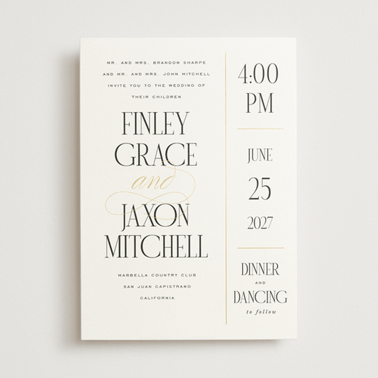 "Unite" - Wedding Invitations in Opal by Leah Bisch - Front
