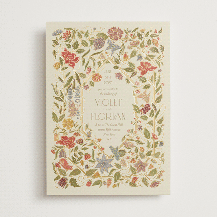 "Radiant Botany" - Wedding Invitations in Mint by Simona Camp - Front