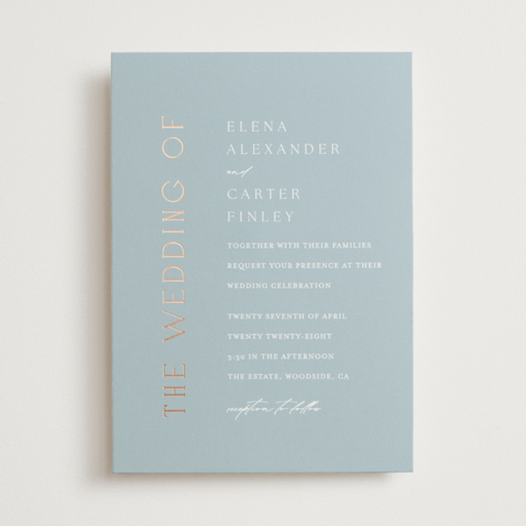 "Gilded Edge" - Wedding Invitations in Provincial by Angela Thompson - Front