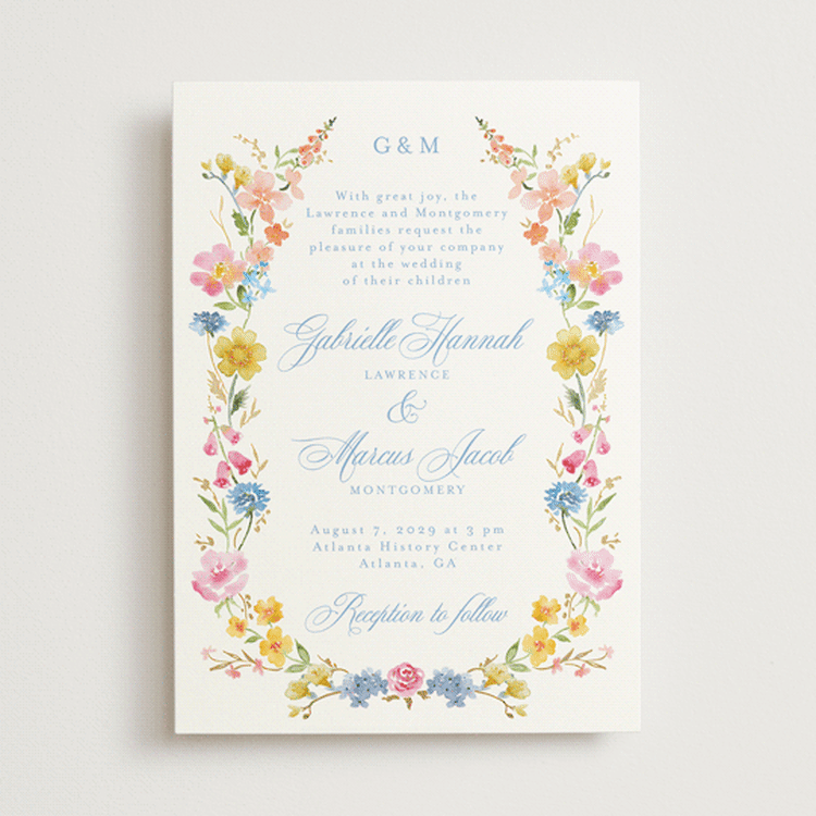 "Everlasting Romance" - Wedding Invitations in Meadow by Petra Kern - Front