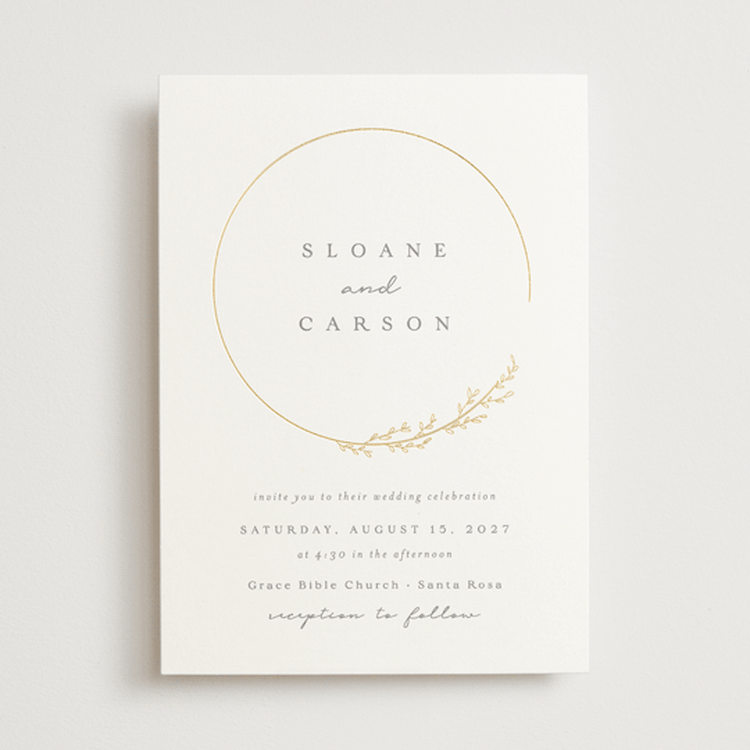 "Branched" - Wedding Invitations in Chiffon by Brianne Larsen - Front