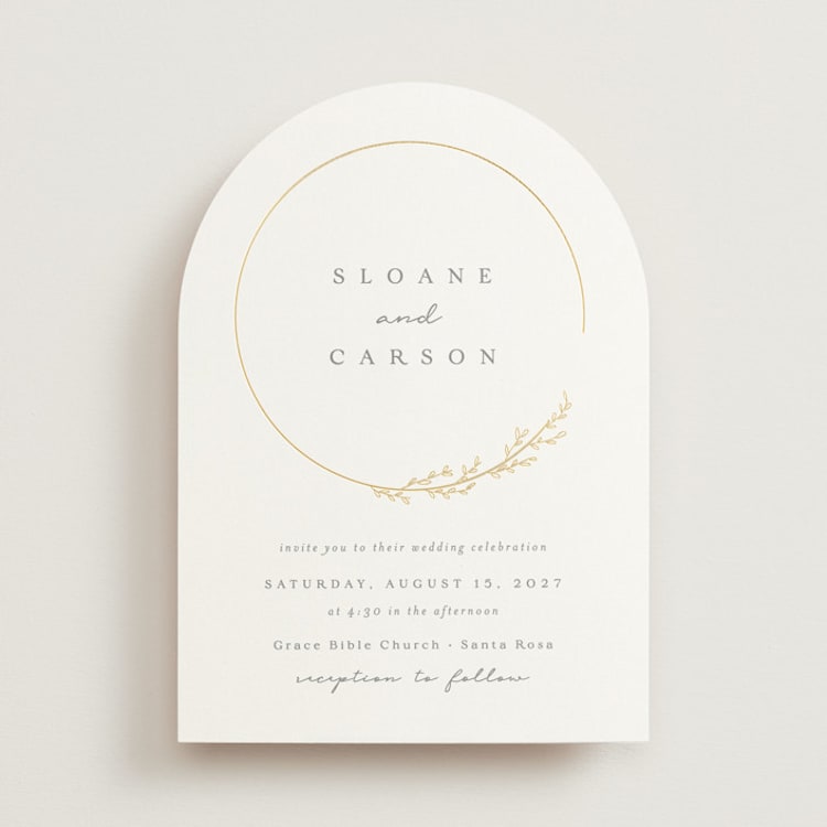 "Branched" - Wedding Invitations in Chiffon by Brianne Larsen - Front