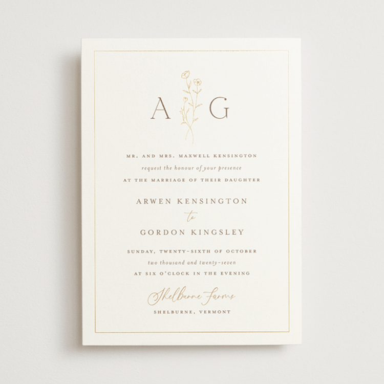 "Kouignette" - Wedding Invitations in Chiffon by chocomocacino - Front