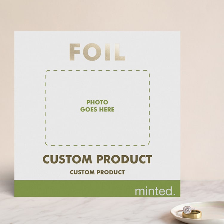 "Square Custom" - Wedding Invitations in Golden by Minted Custom - Front