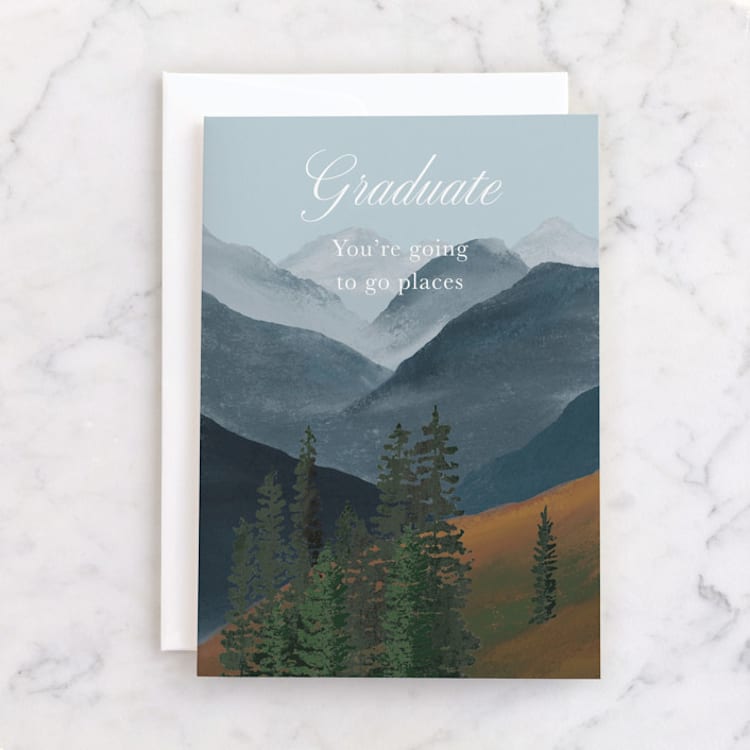 "Go Places" - Single Greeting Cards in Nature by Kelly Williams - Front