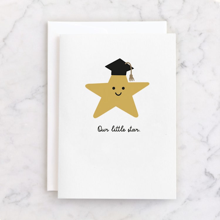 "Our Little Star" - Single Greeting Cards in Butter by mo kelley - Front