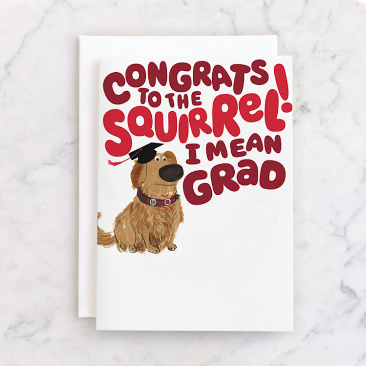 "Disney And Pixar's Focus" - Single Greeting Cards in Mulberry by Baumbirdy - Front