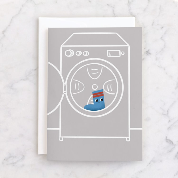 "I've Been Missing You" - Single Greeting Cards in Pebble by mo kelley - Front