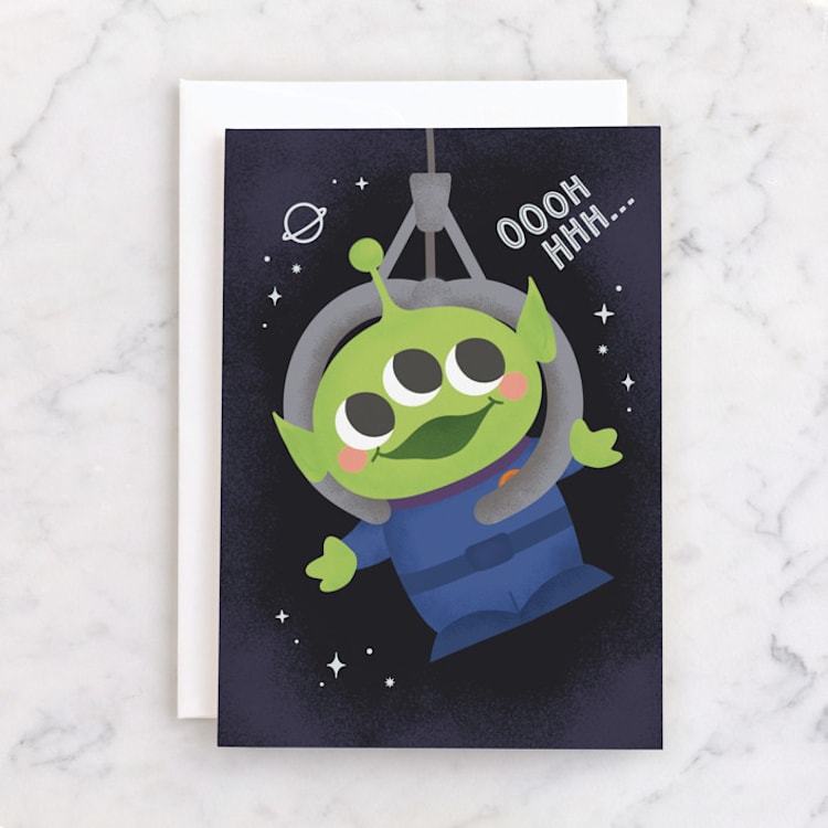 "Disney and Pixar's You've Been Chosen" - Single Greeting Cards in Midnight by Itsy Belle Studio - Front
