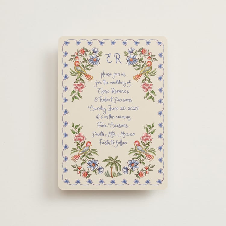 "Artisan Wedding" - Wedding Invitations in Sea by Chris Griffith - Front