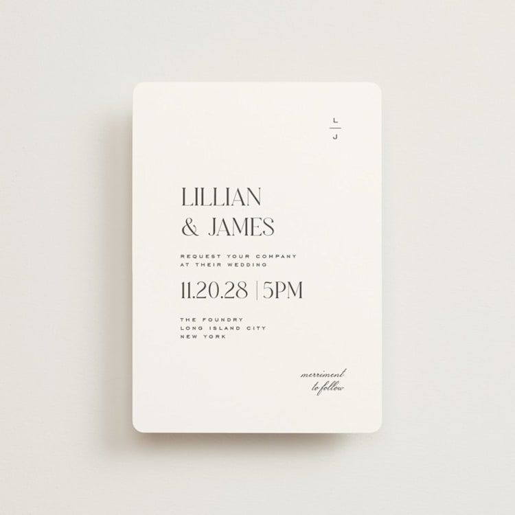 "Clarity" - Wedding Invitations in Diamond by Heather Cairl - Front