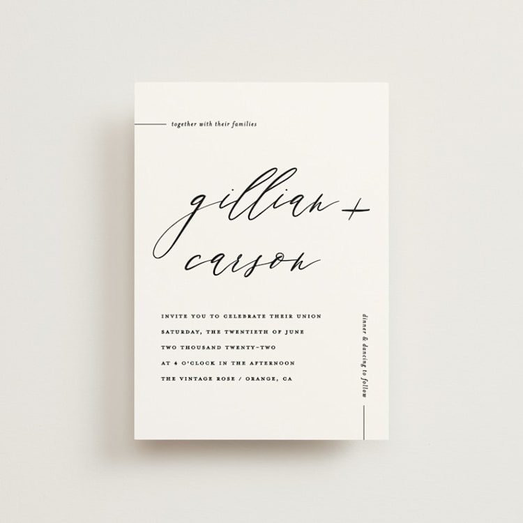"Villa" - Wedding Invitations in Pearl by Chryssi Tsoupanarias - Front
