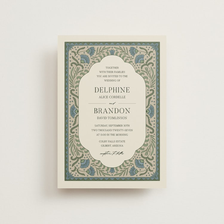 "century" - Wedding Invitations in Robin's Egg by Jen Owens - Front