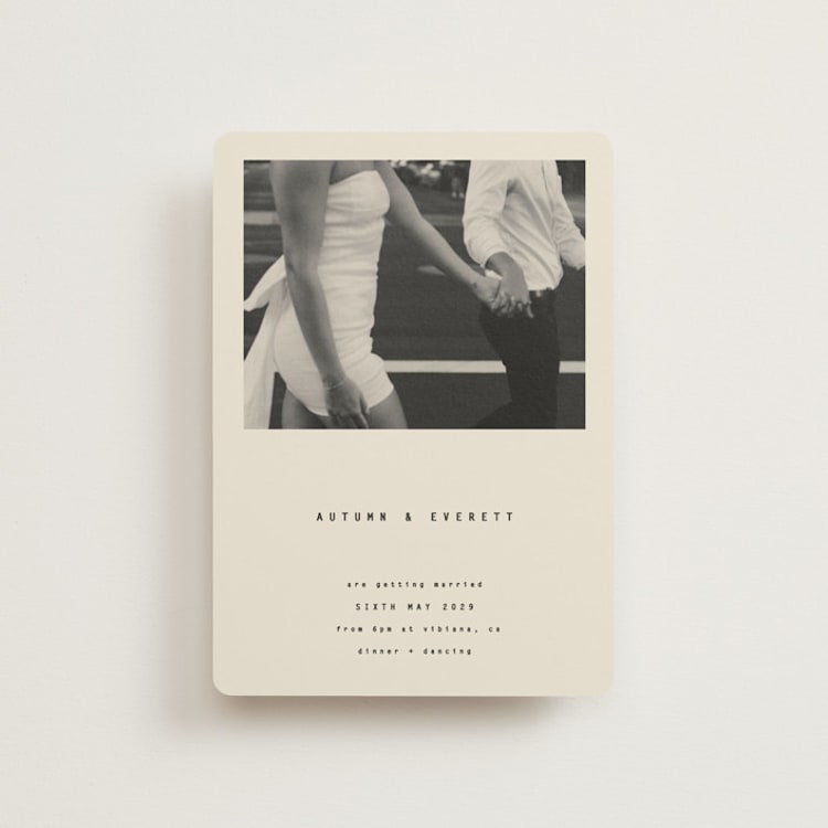 "Nonnette" - Wedding Invitations in Vanilla by Blustery August - Front