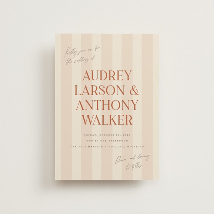 "Ambrosial" - Wedding Invitations in Butter by Pixel and Hank - Front