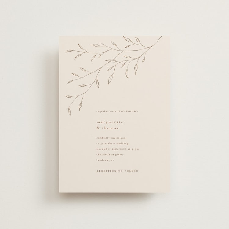"tortina" - Wedding Invitations in Taupe by chocomocacino - Front
