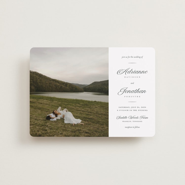 "Together Always" - Wedding Invitations in Chiffon by Eric Clegg - Front