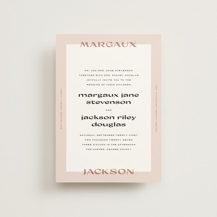 "margaux" - Wedding Invitations in Sand by Lindsay Stetson Thompson - Front