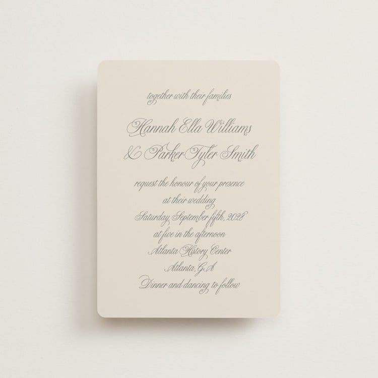 "Let's Say I Do" - Wedding Invitations in Ivory by Petra Kern - Front