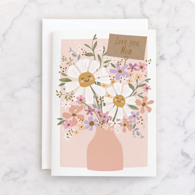 "Mothers day flowers" - Single Greeting Cards in Petal by Karidy Walker - Front