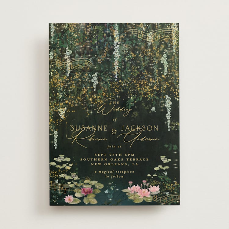 "New Orleans from Disney's Princess and The Frog" - Wedding Invitations in Mystic by Phrosné Barwood - Front