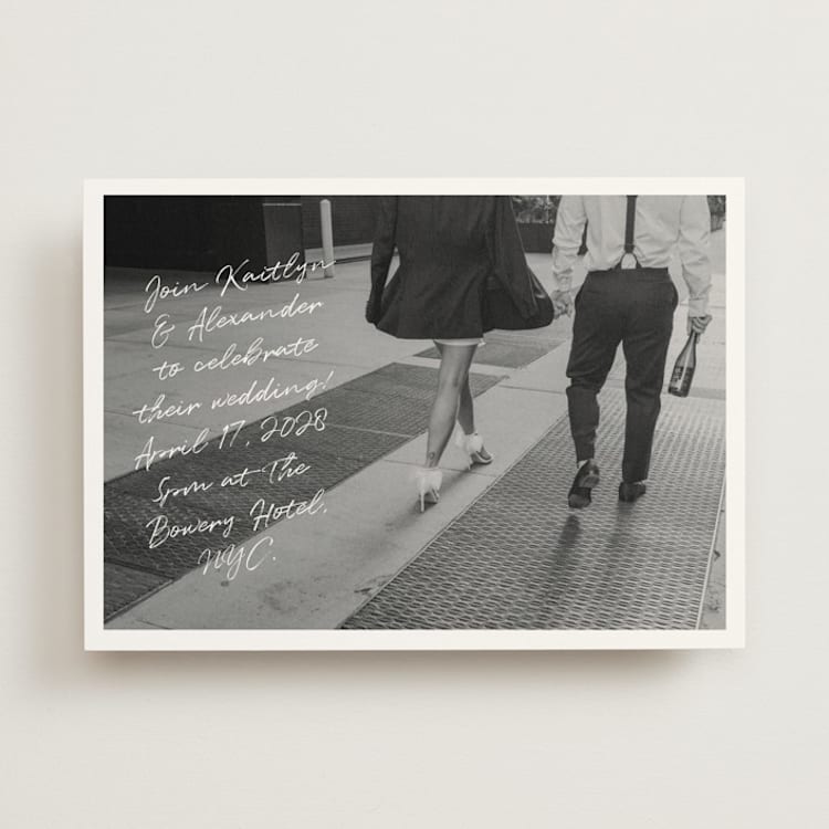 "Photograph Scribble" - Wedding Invitations in Cloud by Adelyn T. - Front