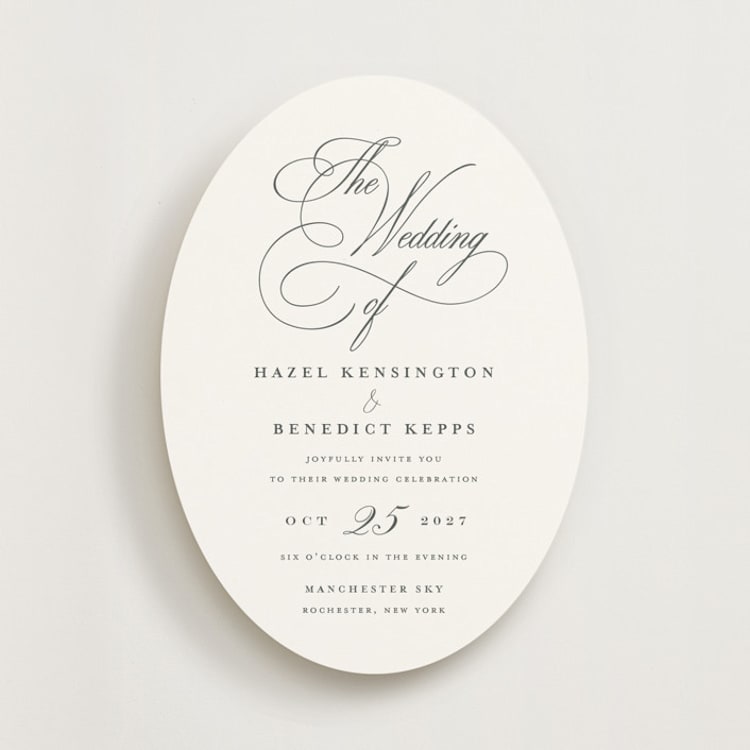 "scamorza" - Wedding Invitations in Pearl by chocomocacino - Front