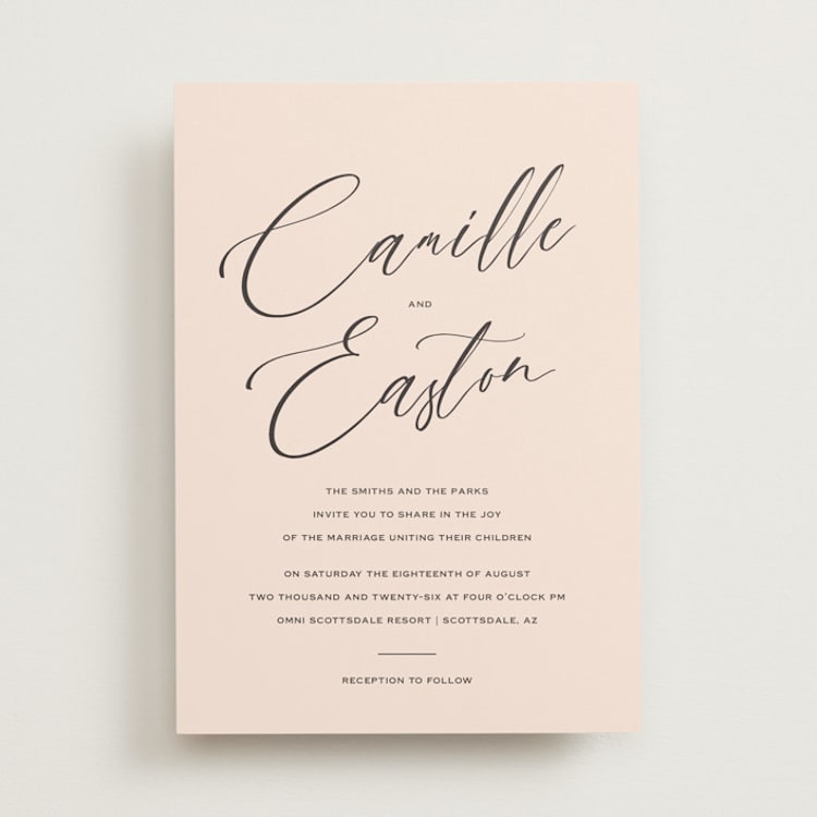 "Vision of Love" - Wedding Invitations in First Kiss by Design Lotus - Front