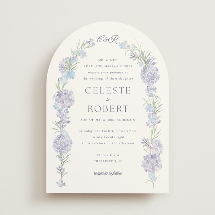 "Hydrangea" - Wedding Invitations in Toscana by Claudia Orengo - Front