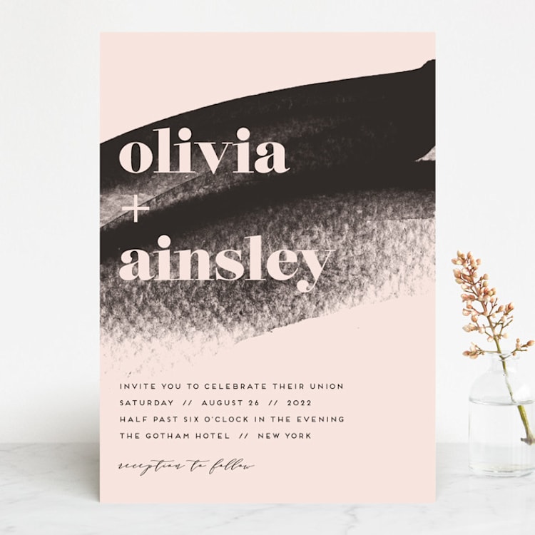 "Vignette" - Wedding Invitations in Cosmopolitan by silverscreen studio - Front