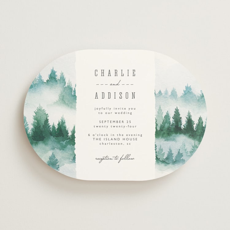 "Forest air" - Wedding Invitations in Forest by Yuliya Evseeva - Front