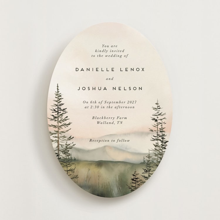 "Every Single Dawn With You" - Wedding Invitations in Forest by Petra Kern - Front