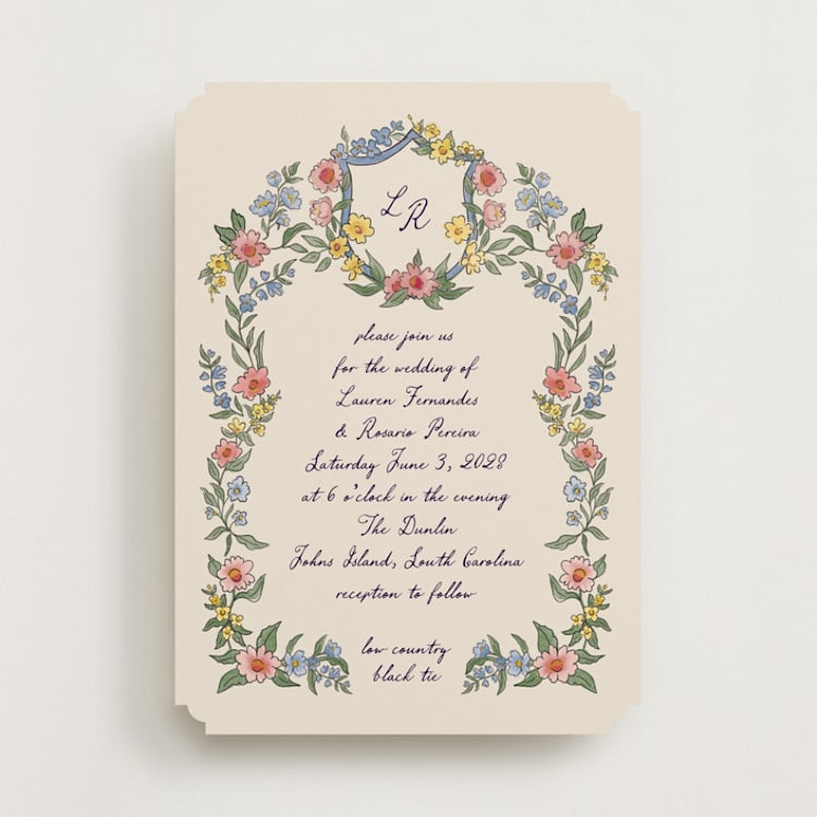 "A wedding in Low Country" - Wedding Invitations in Cornflower by Chris Griffith - Front