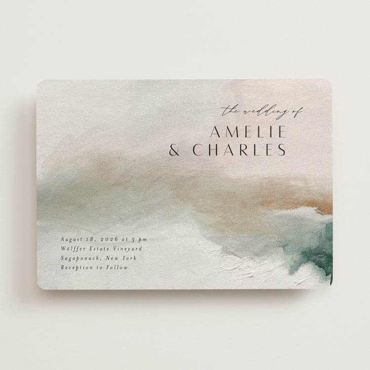 "Sunset Waves" - Wedding Invitations in Marine by Nicoletta Savod - Front