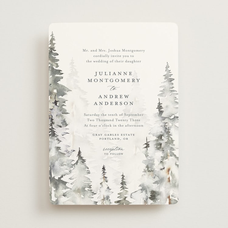 "Grand Escape" - Wedding Invitations in Stone by Petra Kern - Front