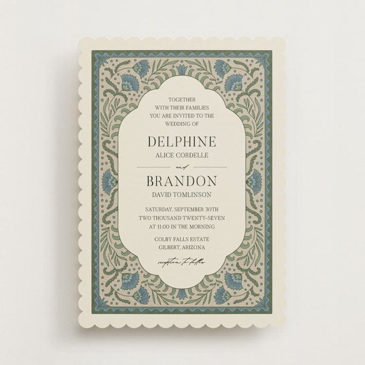 "century" - Wedding Invitations in Robin's Egg by Jen Owens - Front