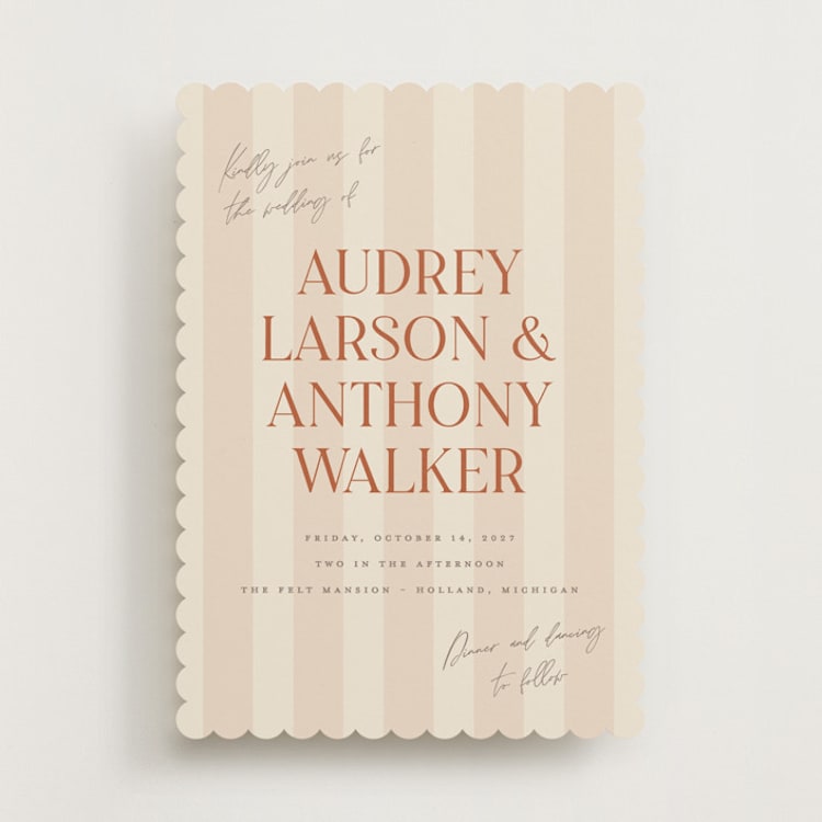 "Ambrosial" - Wedding Invitations in Butter by Pixel and Hank - Front