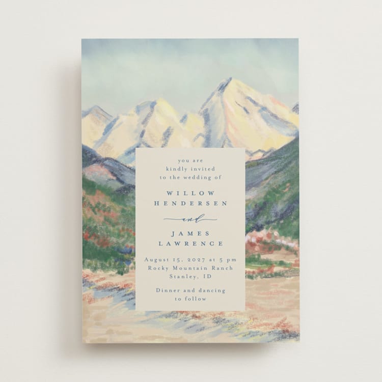 "The Valley" - Wedding Invitations in Summer by Petra Kern - Front