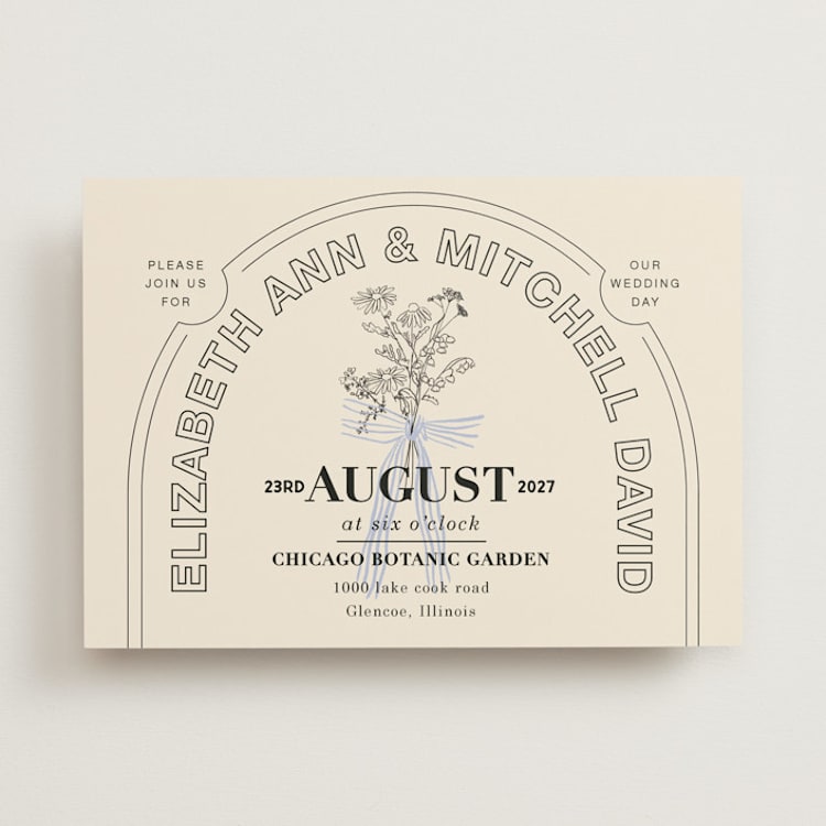 "Sealed" - Wedding Invitations in Daisy by Baumbirdy - Front