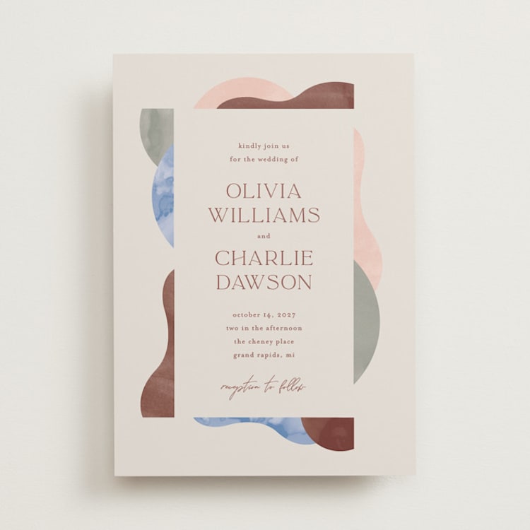 "Deconstruct" - Wedding Invitations in Coastal by Pixel and Hank - Front
