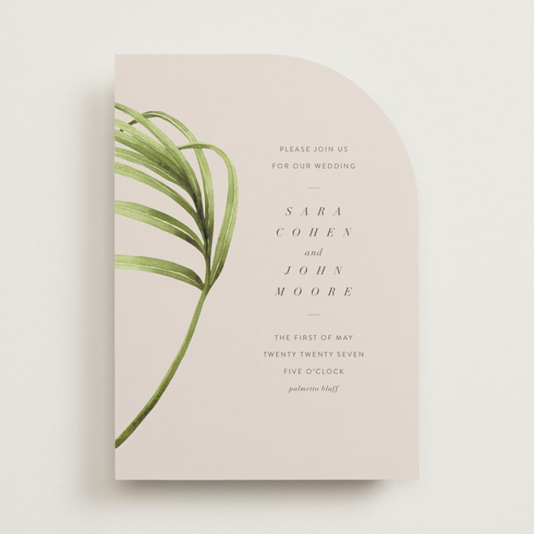 "Palmetto" - Wedding Invitations in Palmetto by kelli hall - Front