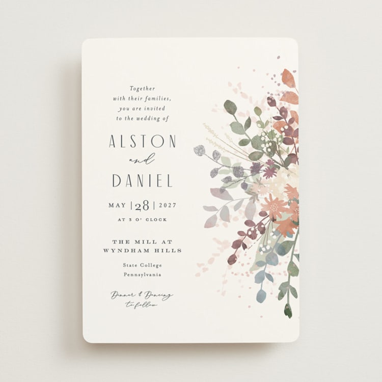 "Golden Hour" - Wedding Invitations in Water Lily by Jennifer Wick - Front