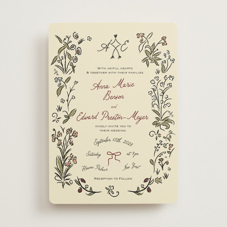 Love Rests in a Garden Wedding Invitations by Helena Vitto | Minted