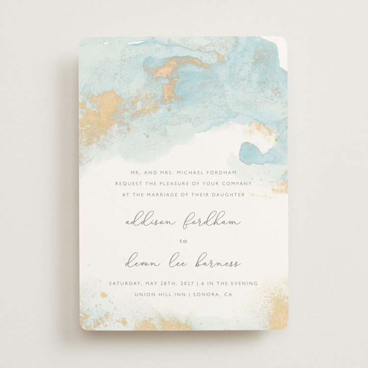 "My tenderness" - Wedding Invitations in Topaz by Helen Halik - Front