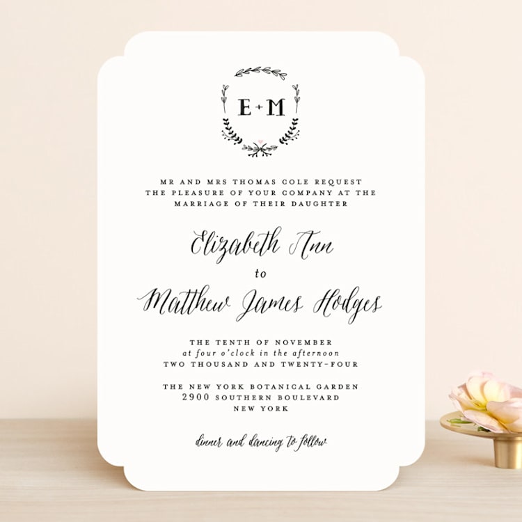 "Always" - Wedding Invitations in Blush by Susan Brown - Front