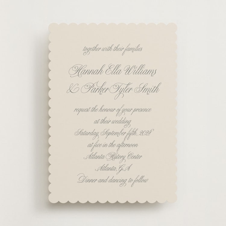 "Let's Say I Do" - Wedding Invitations in Ivory by Petra Kern - Front